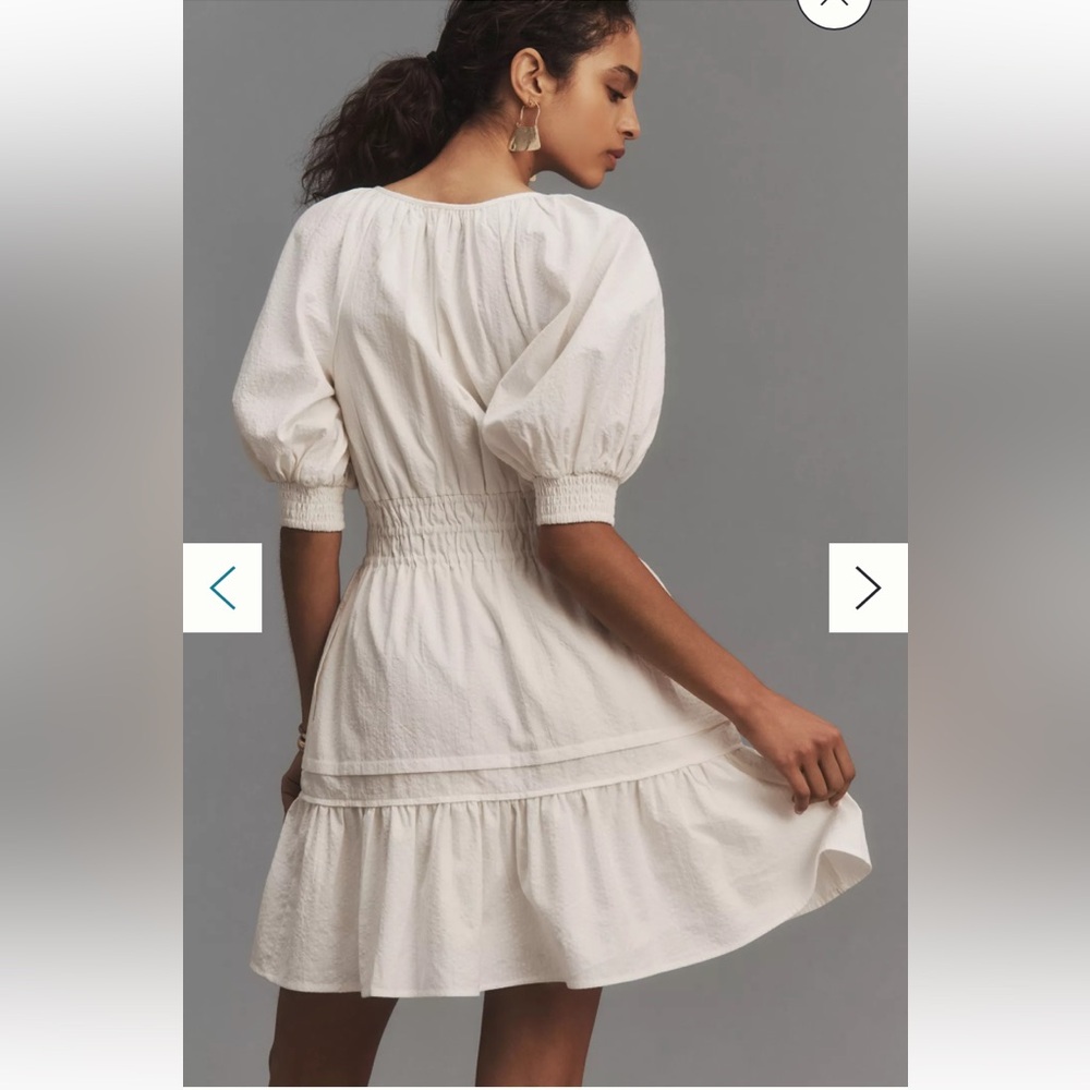 Anthropologie Puff Sleeve Somerset Mini Dress